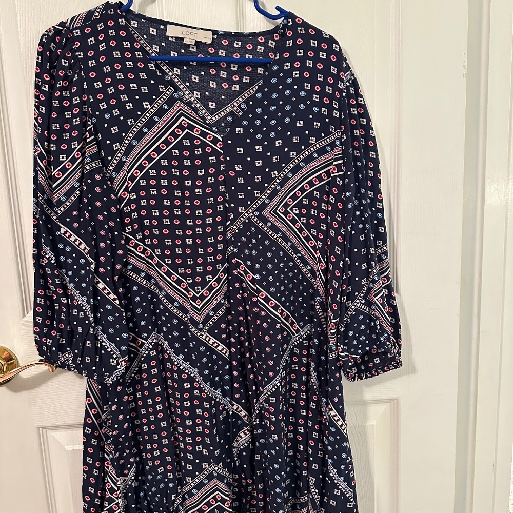 Ann Taylor Loft handkerchief design mini dress new no tags